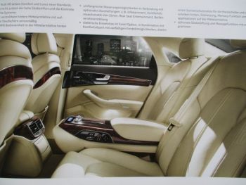 Audi A8 (Typ 4H) Produktinformation +Motoren/Getriebe +Ausstattung +Wettbewerb Dezember 2009