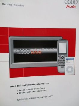 Audi SSP 387 Infotainmentsysteme 2007 music interface und Bluetooth Autotelefon