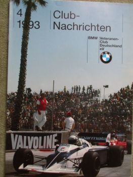 BMW Veteranen Club-Nachrichten 4/1993 2002 belebte die Rallye Landschaft