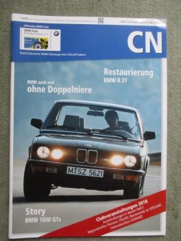 BMW Veteranen Club-Nachrichten 1/2018 Restaurierung R27,BMW 340 Sport,ZF Servolenkung für BMW V8,