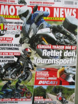 Motorrad News 6/2018 Yamaha Tracer 900GT,KTM 790 Duke,Husqvarna Vitpilen 401 vs. KTM 390 Duke,BMW R nineT Scrambler