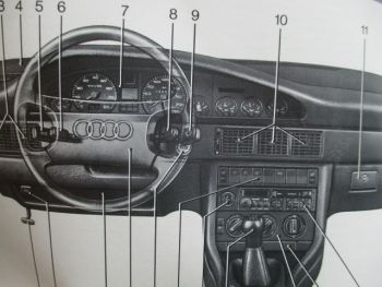 Audi 100 +Avant +quattro Handbuch Februar 1989