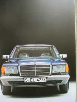 Mercedes Benz 380SE 380SEL 500SE 500SEL W126 Januar 1985 Prospekt