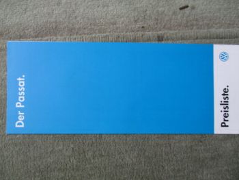 VW Passat Preisliste Modelljahr 1995 CL GL +16V VR6 +GT +Exclusiv