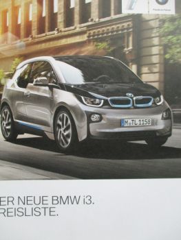 BMW i3 (i01) +Range Extender Preisliste Juli 2013