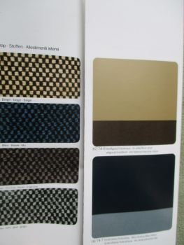 Opel Rekord E Farben/Polster Juli 1984