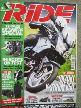 Ride 10/2012 Suzuki V-Trom 650, Honda VFR 1200F, Honda Africa Twin, MV Agusta Brutale 675,Yamaha Super Tenere