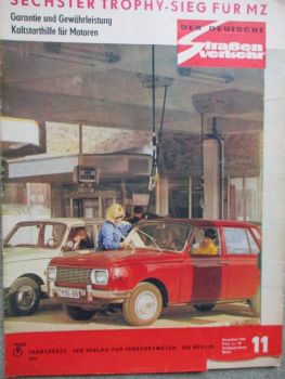 Der Deutsche Straßenverkehr 11/1969 6. Trophy Sieg für MZ,VEB Rosenthal Caro Bube,Fahrzeugbau Großfahner Friedel
