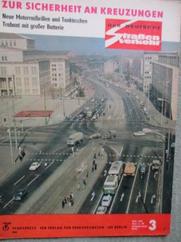 Der Deutsche Straßenverkehr 3/1969 Trabant mit großer Batterie,neue Motorradbrillen und Tanktaschen