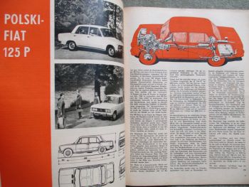 Der Deutsche Straßenverkehr 1/1969 Polski-Fiat 125p,Ventile einstellen am Skoda 1000 MB,