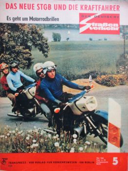 Der Deutsche Straßenverkehr 5/1968 Camping am Schwarzen Meer,Brillen Parade,Korrosionsschutz beim Skoda 1000MB