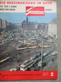 Der Deutsche Straßenverkehr 2/1968 Wolga GSA24,Dora 25,Puch M125,SGS 250,
