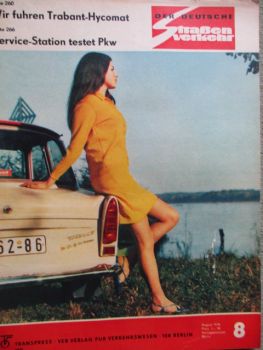 Der Deutsche Straßenverkehr 8/1970 Trabant Hycomat,