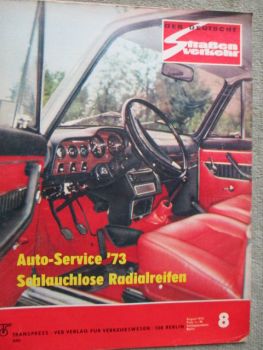 Der Deutsche Straßenverkehr 8/1973 Polski Fiat 125p,Korrosionsschutz durch Elaskon,Melkus RS 1000