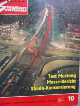 Der Deutsche Straßenverkehr 10/1973 Skoda Konservierung,Test Jawa Mustang,