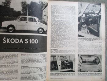 Der Deutsche Straßenverkehr 11/1974 Skoda S100 Test, Selbstbedienungstankstellen,