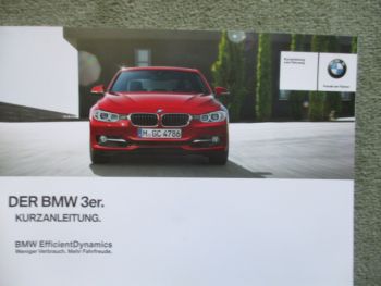 BMW 3er Reihe Anleitung Kurzausgabe Oktober 2013 F30