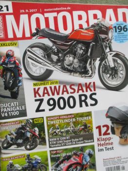 Motorrad 21/2017 Ducati Panigale V4 1100,BMW G310GS,VG: Kawasaki Ninja 650 vs.Yamaha Tracer 700,Honda CBR 650F