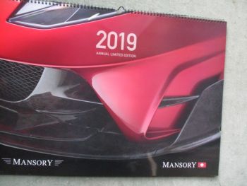 Mansory Kalender Limited Edition 2019 Kalender Bentley Bentayga +Panamera Sport Turismo +Phantom VIII