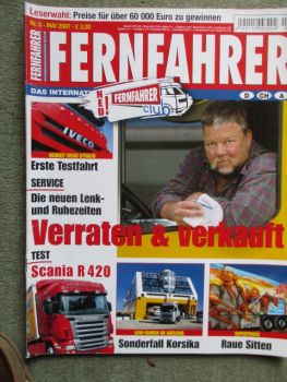 Fernfahrer 5/2007 Neuheit Iveco Stralis,Test Scania R 420 Euro5,