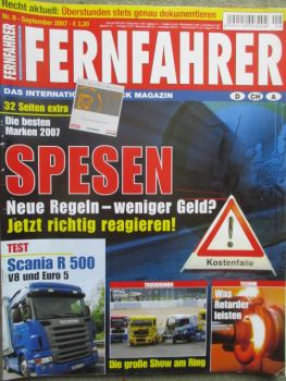 Fernfahrer 9/2007 Scania R500,Powershift im Axor