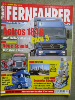 Fernfahrer 12/2005 Mercedes Actros 1848 Bluetec,Scania Baufahrzeug
