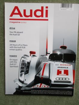 Audi magazine 2/2012 Q5, R18 e-tron Quattro,A7 Sportback,Q3,TTS Roadster