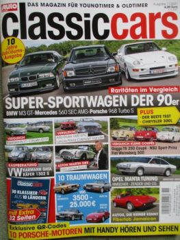 Auto Zeitung classiccars 11/2021 BMW M3 GT E36 vs. 560SEC AMG C126 vs.968 Turbo S,Goggo TS 250 Coupe