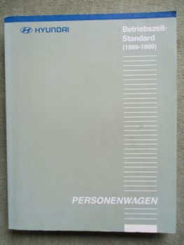 Hyundai Personenwagen Betriebszeit-Standard Modelle 1991-2000