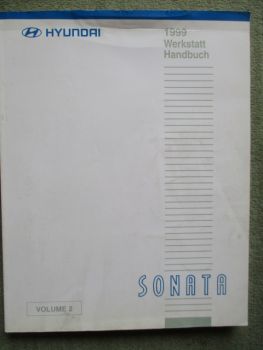 Hyundai Sonata 1999 Werkstatt handbuch Vol.1 Deutsch Motor+Elektrik +Getriebe +Bremsen+Karosse +Klima