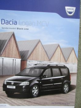 Dacia Logan MCV Sondermodell Black Line Katalog Februar 2010 Version Österreich