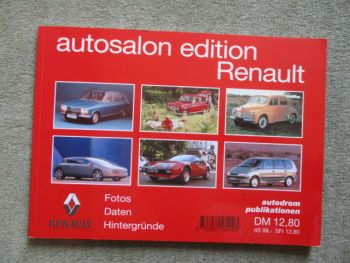 Wolfram Nickel autosalon edition Renault Fotos Daten Hintergründe R16,R14, Alpine, Espace