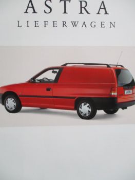 Opel Astra F Lieferwagen 44kw 52kw +1.7D 44kw Katalog Mai 1993+Preise