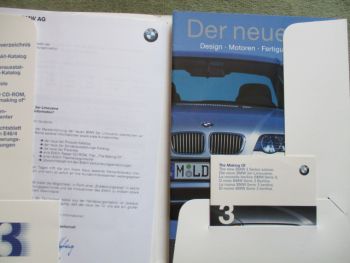 BMW 3er Reihe E46 Verkaufsförderung Vorstellung +Katalog +Preise+Sonderdruck +CD