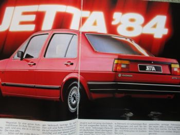 VW Jetta II Katalog 40kw 55kw 66kw +Diesel 40kw 51kw Katalog Februar 1984