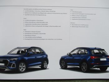 Audi Q5 (Typ FY) +S Line +Intense Katalog Preisliste Juli 2020 Österreich