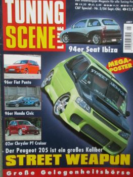 Tuning Scene Live 5/2004 Chrysler PT Cruiser, 96er Fiat Punto, 94er Seat Ibiza,BMW 318i Cabrio E36, S2000,A3,Integra