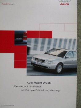 Audi A4 1.9TDI +quattro 85kw 81kw Produktinformation  November 1999