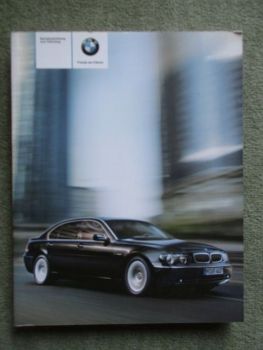 BMW 730i Li 735i Li 745i Li 760i Li 730d 740d E65 E66 Februar 2004 Handbuch