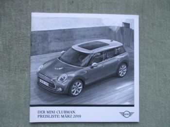 Mini Clubman F54 One Cooper S +D März 2019