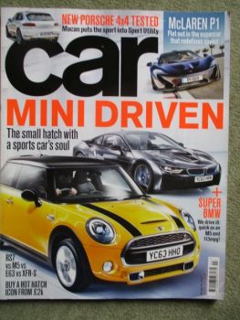 car 3/2014 McLaren P1,BMW M235i,Aston Martin V12 Vantage S,Defender Challenge,Skoda Yeti,VW Golf R,4-series Convertible F33