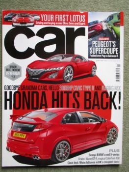 car 1/2014 used Lotus Elise,Evora,Esprit,Caterham 160, Peugeot 208 Hybrid,Gofl GTI vs. Kia Proceed GT vs. Octavia RS,Nissan GT-R Nismo