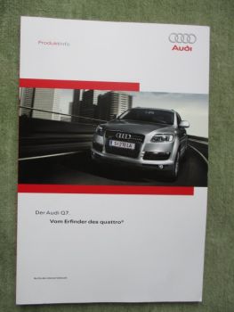 Audi Q7 Produktinformation Katalog 4.2FSI quattro +3.0TDI quattro Version Österreich 9/2005