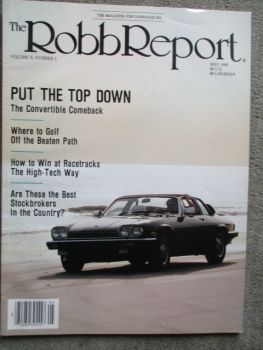 Robb Report 5/1986 The Convertible Comeback,the Sarah Blue