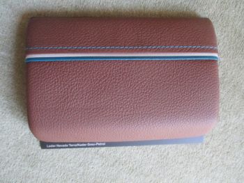 BMW Leder Nevada Terra/Keder Grau Petrol Muster ca. 10x15cm Format