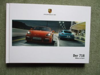 Porsche 718 Boxster +Cayman +S Buch März 2017 NEU