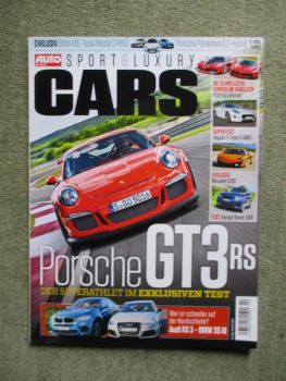 Auto Zeitung 2/2015 Sport & Luxury CARS Porsche GT3RS,X6 M vs. Audi RS3,F-Type R AWD,McLaren 570s,Range Rover SVR,