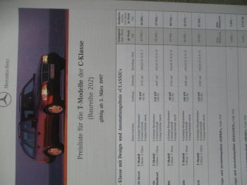 Mercedes Benz C-Klasse T-Modelle W202 C220 diesel C250 TD C180 C200 C230 März 1997