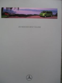 Mercedes Benz V-Klasse W638 V230 V230 TD V280 Katalog September 1997