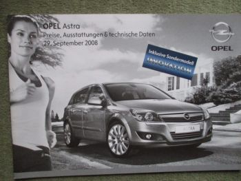 Opel Astra H +Edition +Sport +Cosmo +OPC Benzin Diesel September 2008